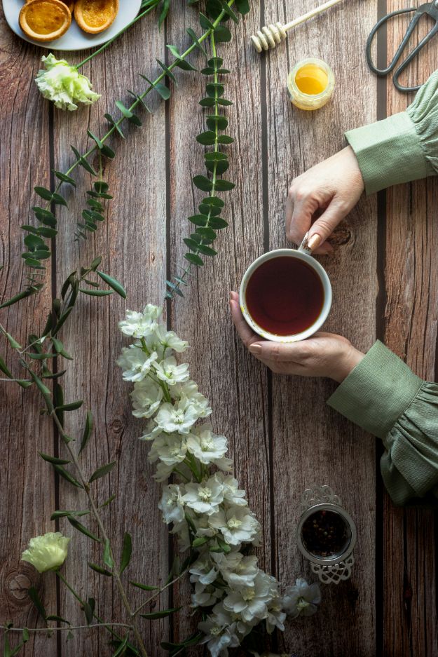 Epigallocatechin gallate (EGCG) cup of tea